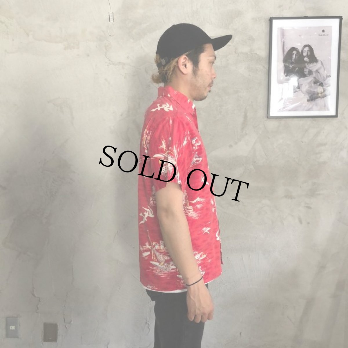 画像3: 50's〜60's 風景柄 開襟アロハシャツ (3)