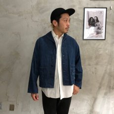 画像4: 40's U.S.NAVY Shawl Collar Denim Coverall (4)