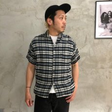 画像2: 60's Rayon Flannel S/S Shirt (2)