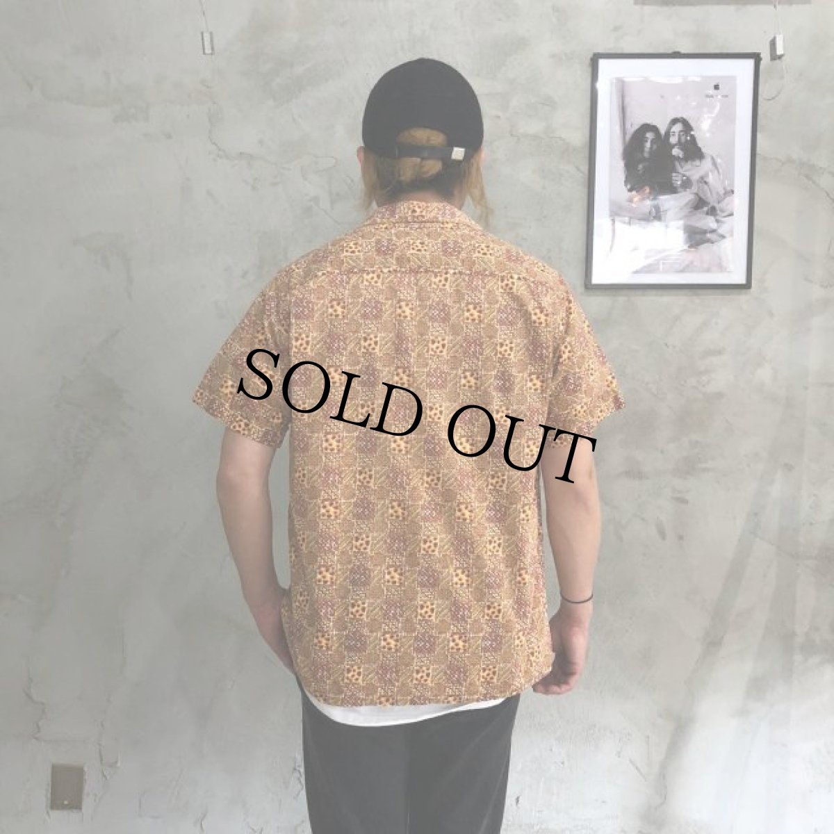 画像4: 60's 総柄開襟コットンシャツ (4)