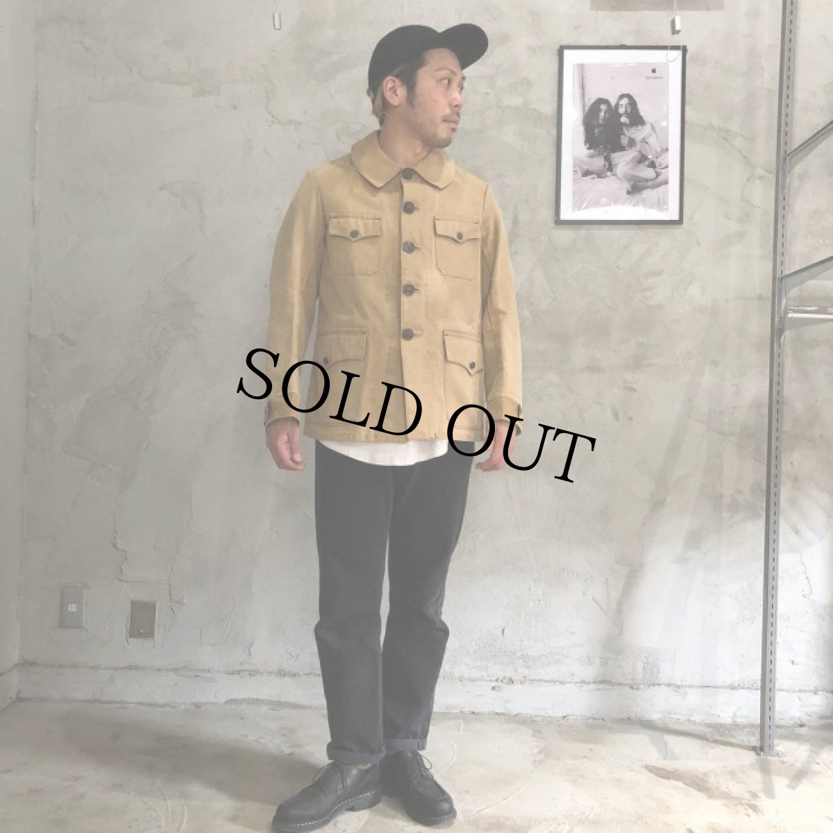 画像5: 40's FRANCE 動物ボタン Hunting Jacket (5)