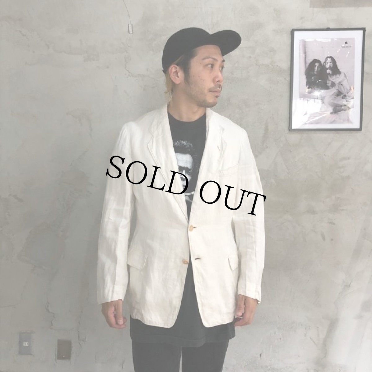 画像4: 40's リネンサックジャケット (4)