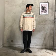 画像5: 50's ALEXANDER'S WESTCHESTER ストライプ×カスリ Wool Shirt (5)