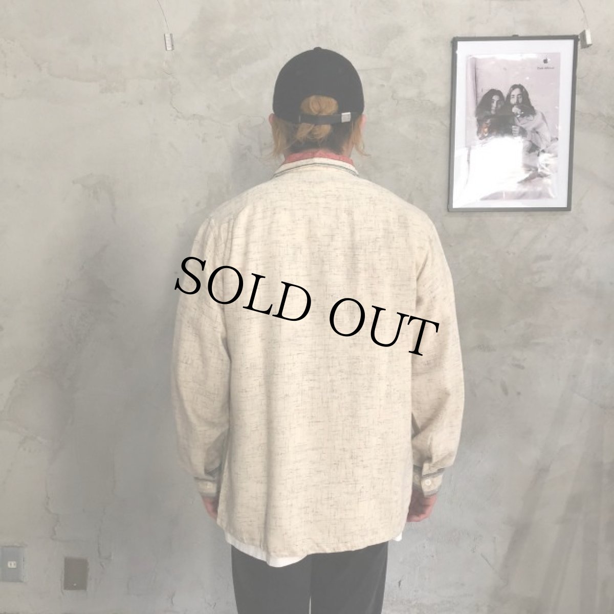 画像4: 50's ALEXANDER'S WESTCHESTER ストライプ×カスリ Wool Shirt (4)