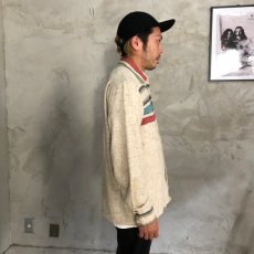 画像3: 50's ALEXANDER'S WESTCHESTER ストライプ×カスリ Wool Shirt (3)