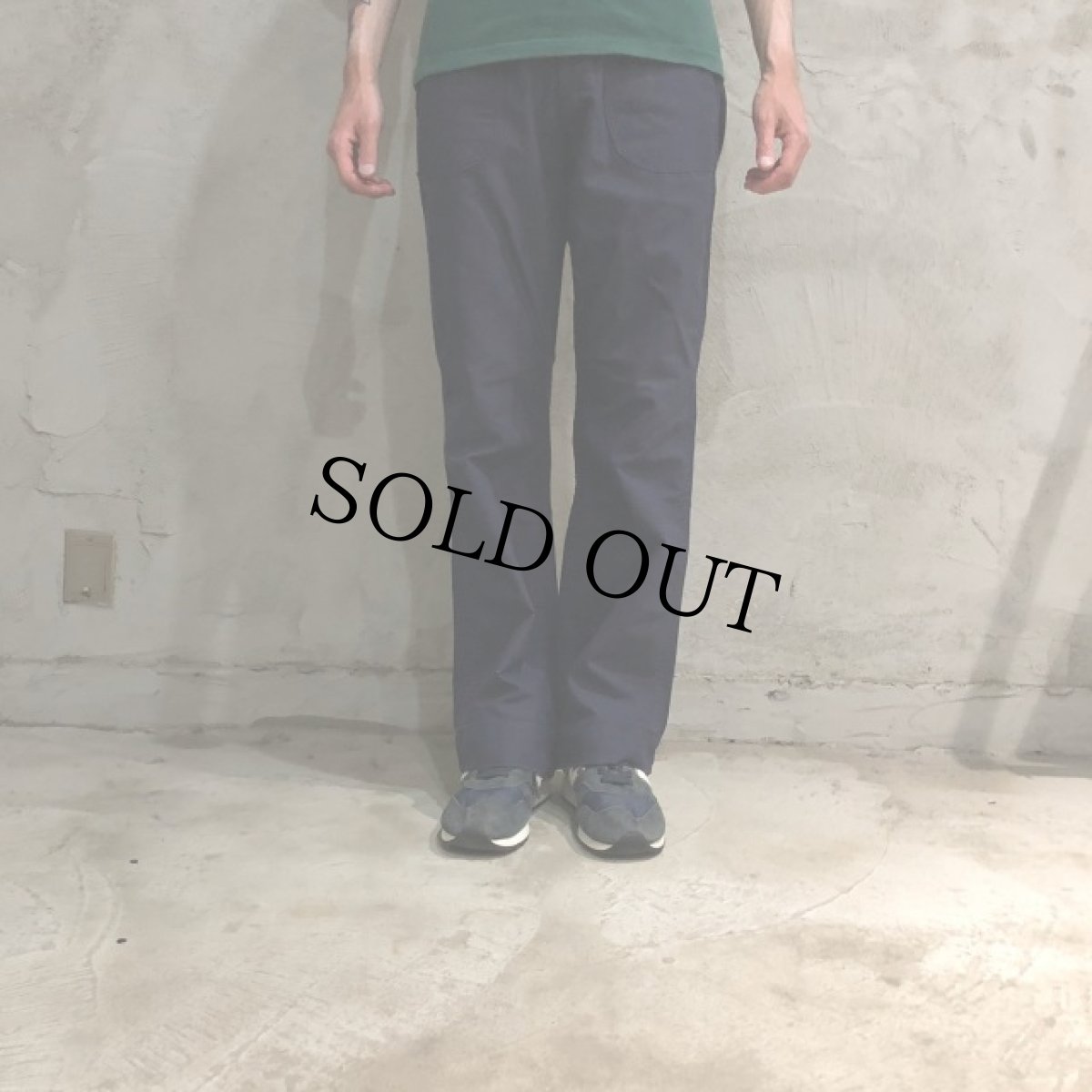 画像2: 70's U.S.NAVY UTILITY TROUSERS DARK BLUE W28 (2)