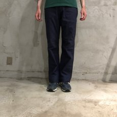 画像2: 70's U.S.NAVY UTILITY TROUSERS DARK BLUE W28 (2)