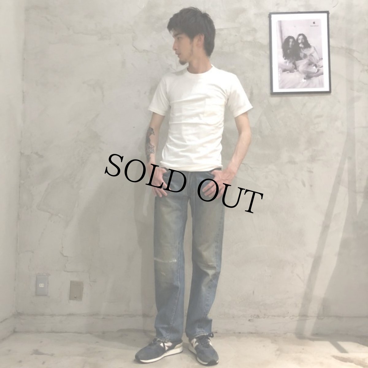 画像5: 60's LEVI'S 551ZXX BIGE デニムパンツ W28 (5)