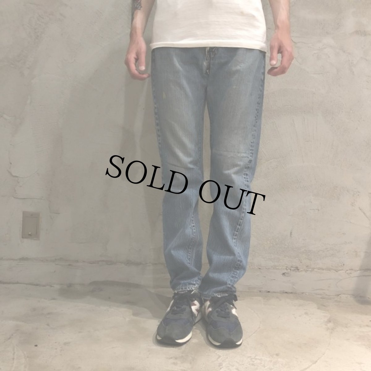 画像3: 60's〜70's LEVI'S 505 BIGE デニムパンツ W30 (3)