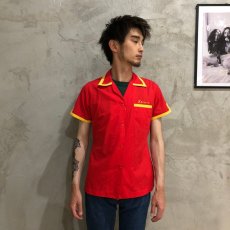 画像3: 【SALE】 VINTAGE "SAND BAGGERS 77-OKINAWA-78" 開襟ボーリングシャツ (3)