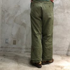 画像4: 40's U.S.ARMY AIR FORCE A-9 アルパカライナー Flight Pants W34 (4)