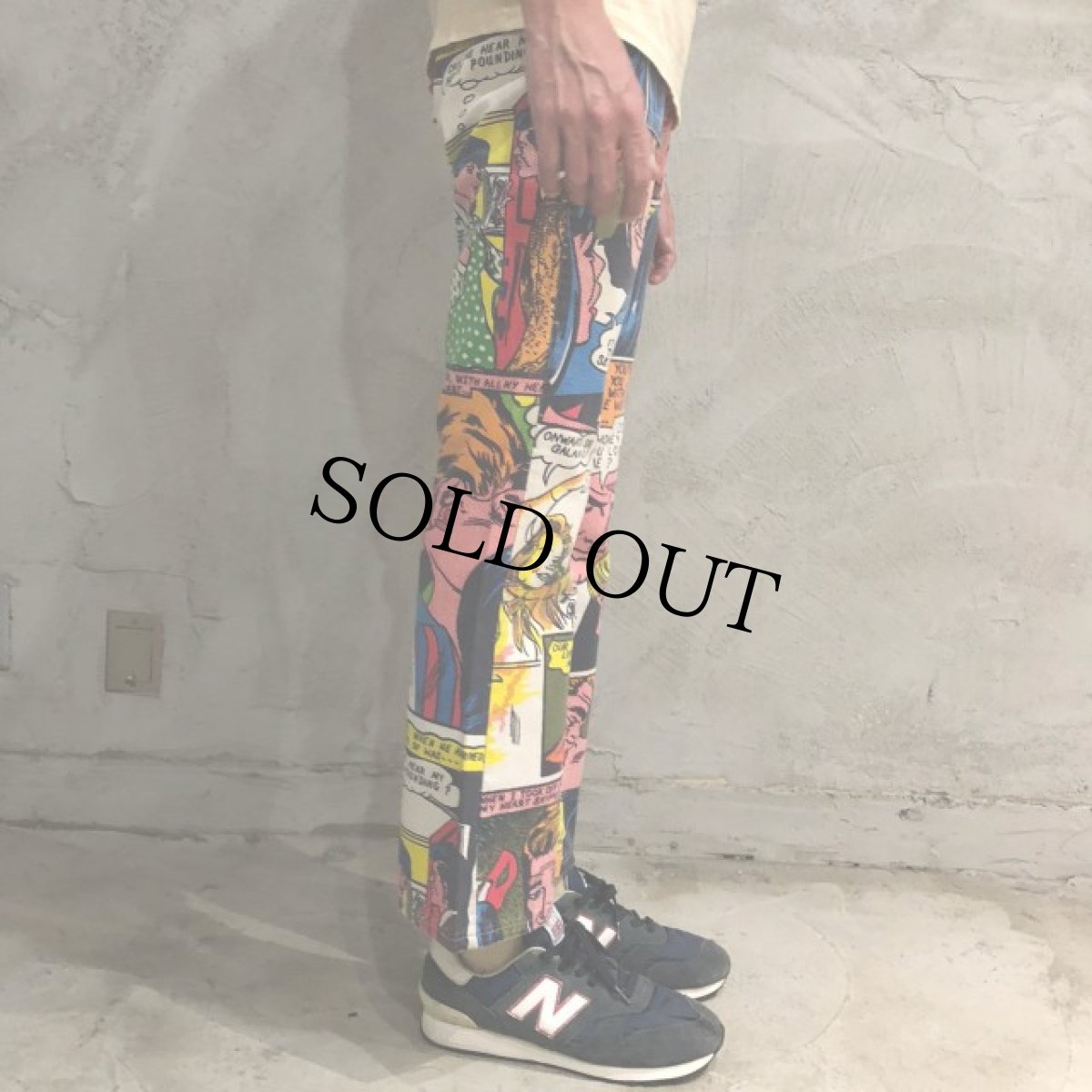 画像4: 70's Wrangler CANADA製 "リキテンシュタイン" コットンフレアパンツ W30 (4)