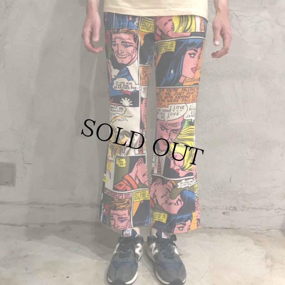 画像3: 70's Wrangler CANADA製 "リキテンシュタイン" コットンフレアパンツ W30 (3)