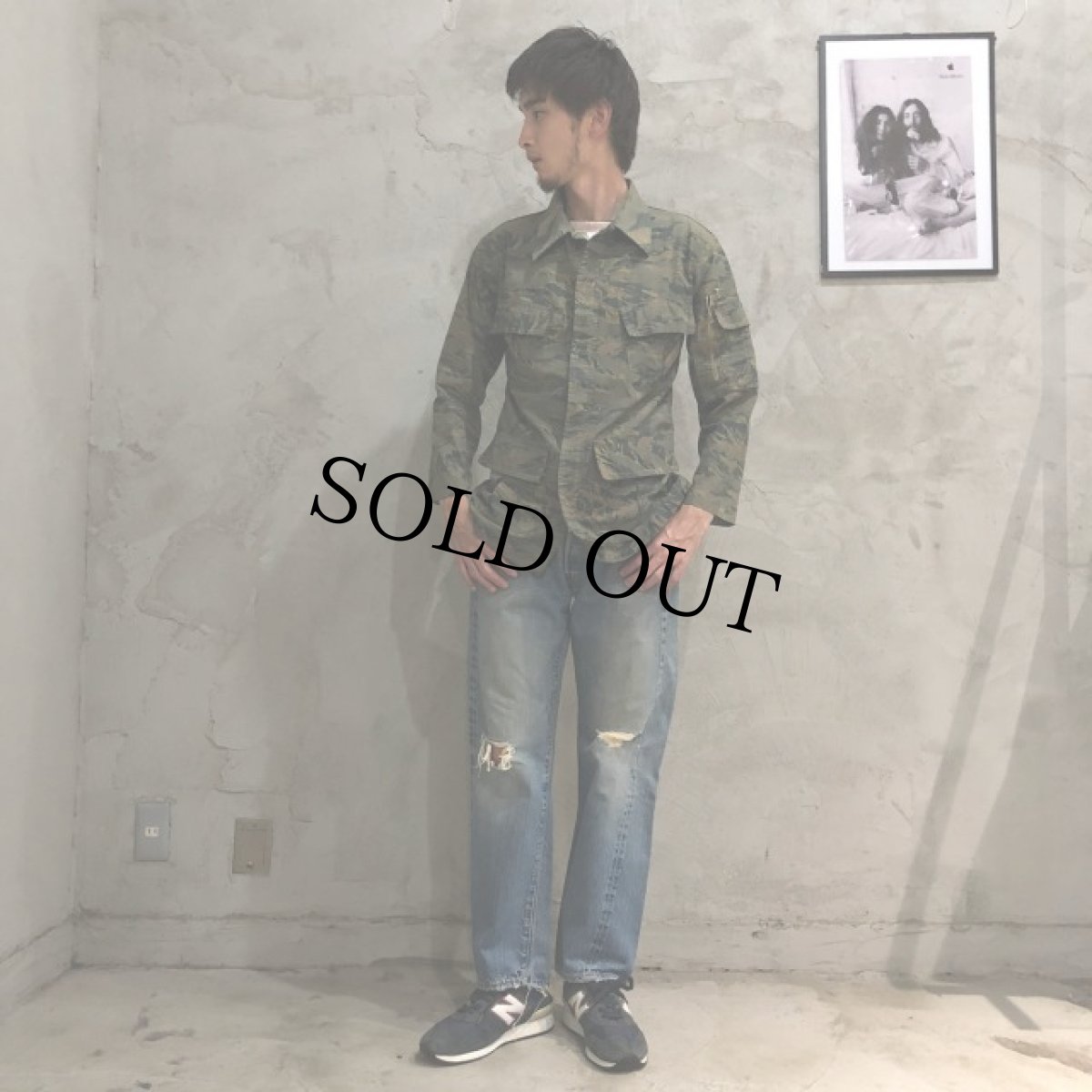 画像6: 60's〜70's LEVI'S 501 BIGE デニムパンツ W31 (6)