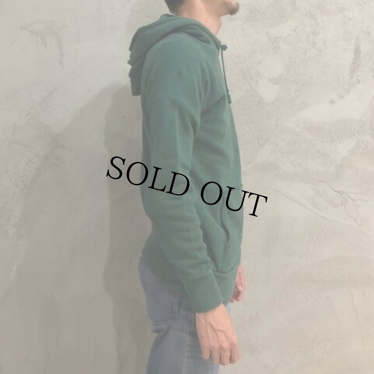 画像3: 60's ラグランスウェットフーディー 無地 L (3)