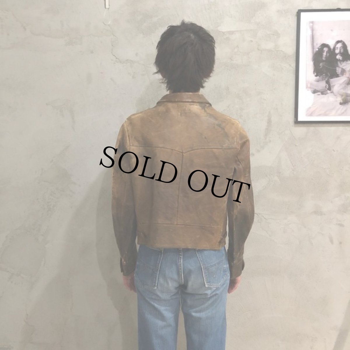 画像5: 1930's PIG SKIN Cossack Jacket ハト目ジップ (5)