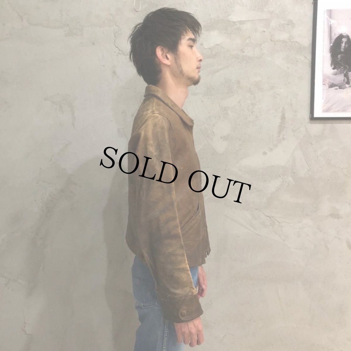 画像4: 1930's PIG SKIN Cossack Jacket ハト目ジップ (4)