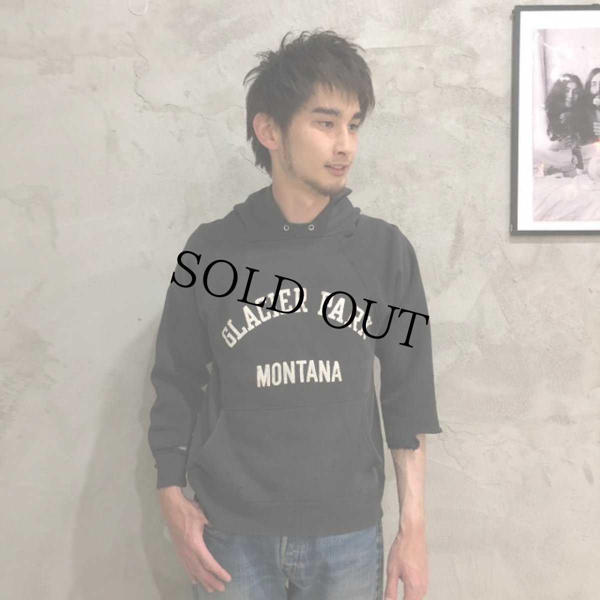 画像3: 60's "GLACIER PARK MONTANA" ダメージスウェットパーカ (3)