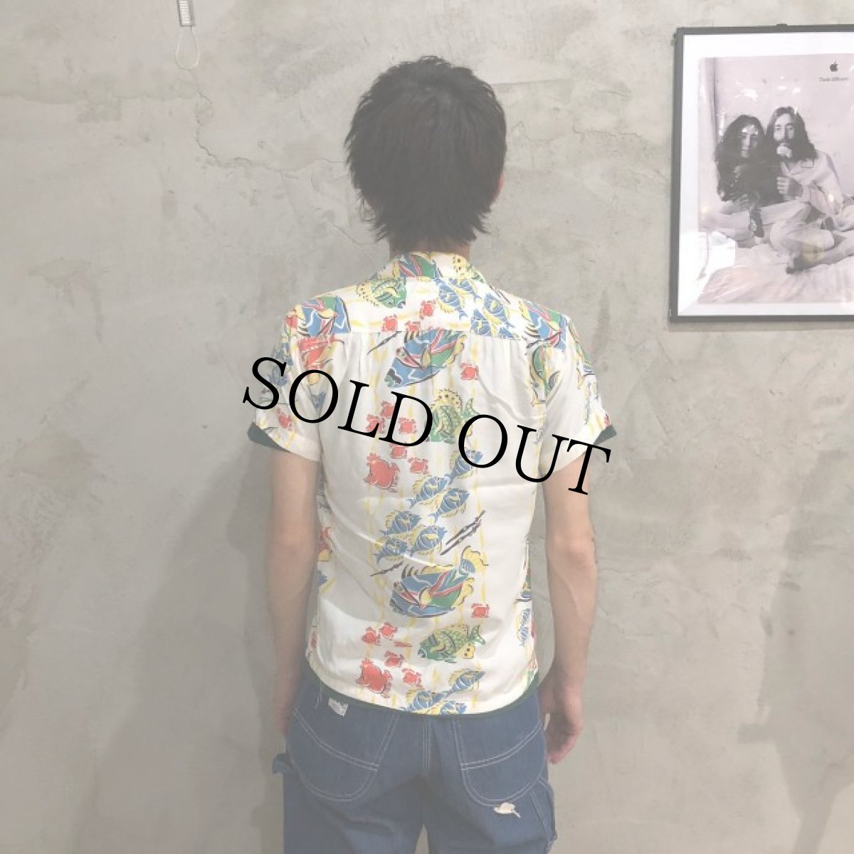 画像4: 40's THE KAHALA 魚柄 アロハシャツ (4)