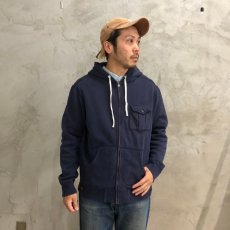 画像1: 90's〜 Ralph Lauren 胸ポケット付き フルジップスウェットパーカ (1)