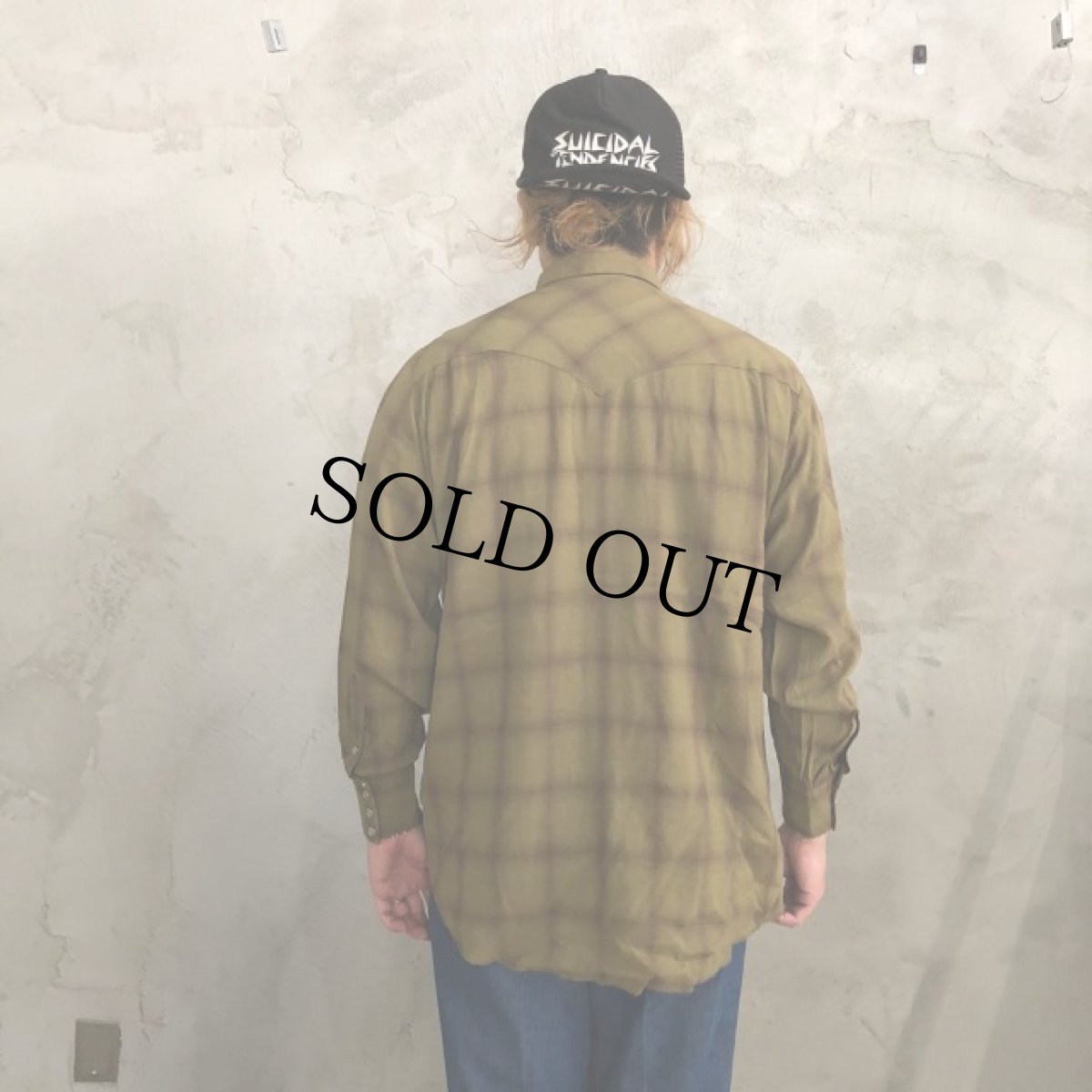 画像4: 50's〜 HBARC シャドウチェックウエスタンシャツ (4)