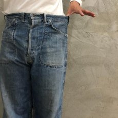 画像8: 40's UNKOWN デニムペインターパンツ W33 (8)