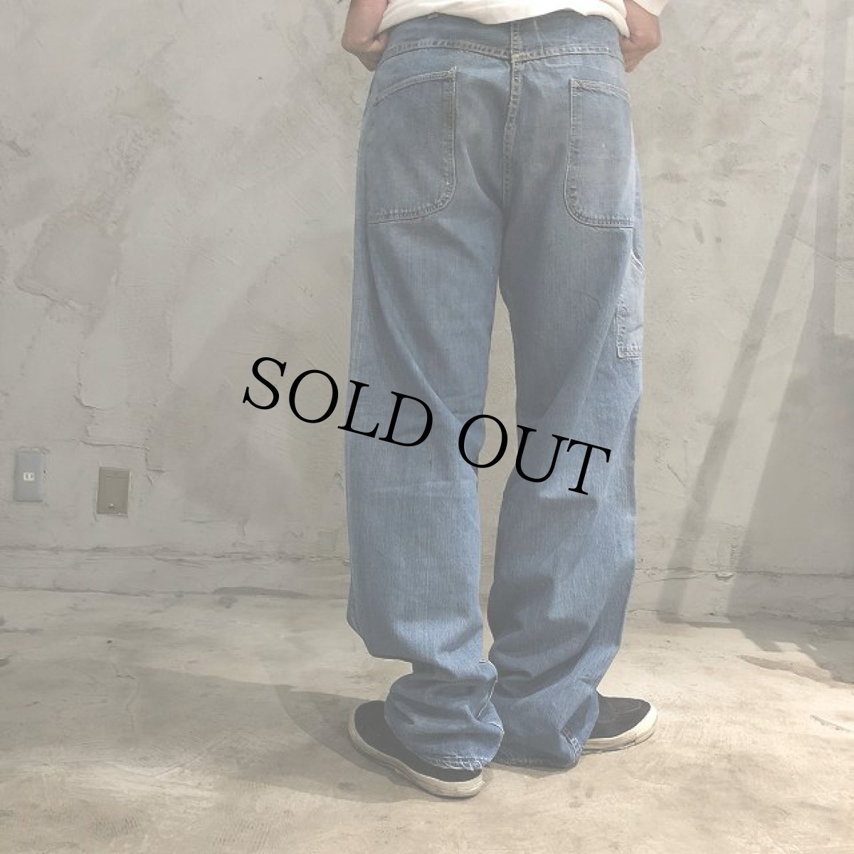 画像4: 40's UNKOWN デニムペインターパンツ W33 (4)