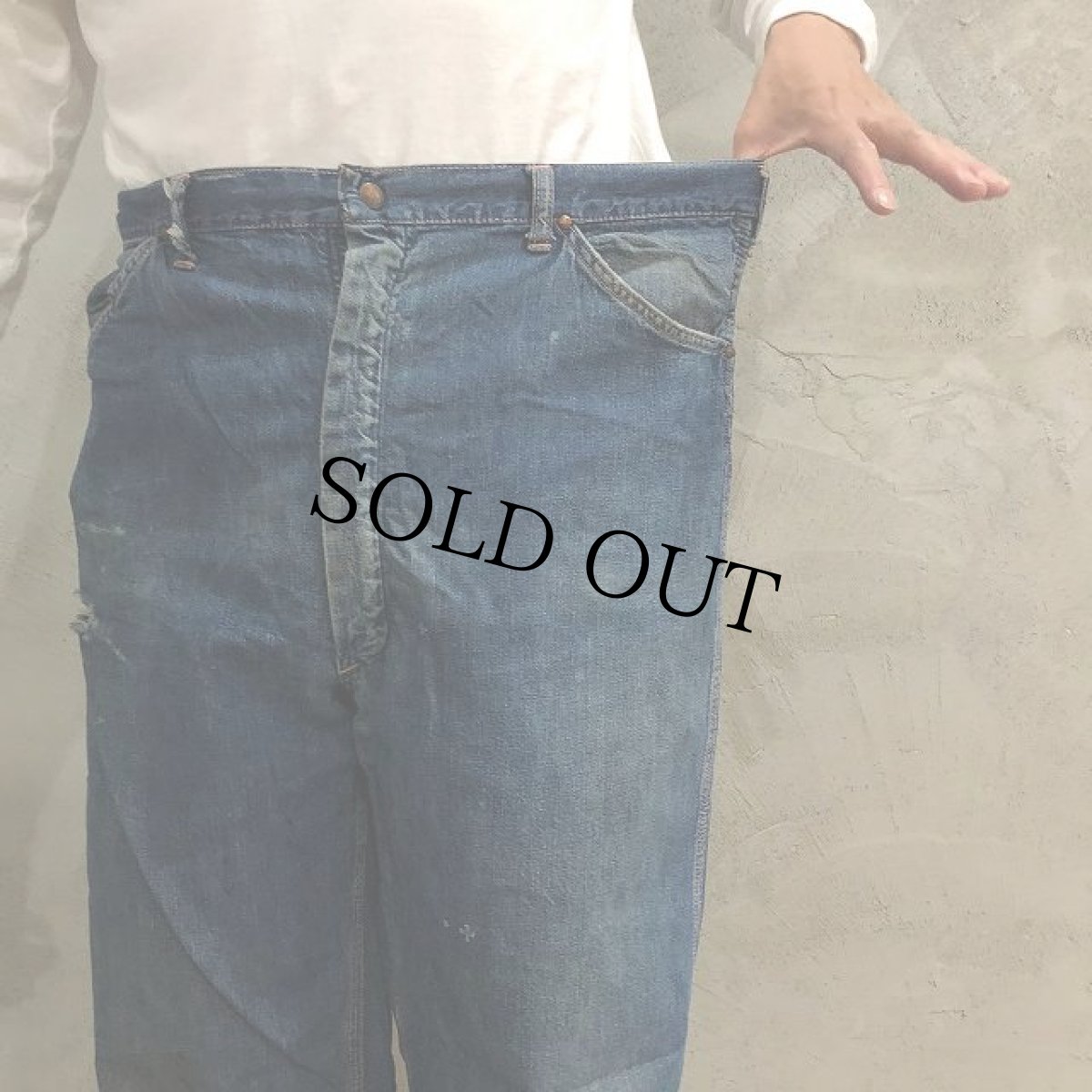 画像9: 60's UNKOWN デニムペインターパンツ W36 (9)