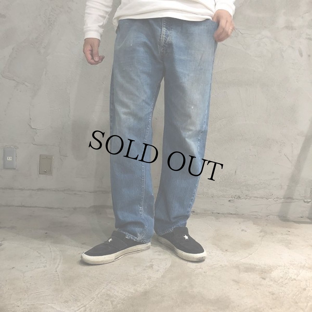 画像2: 70's Levi's 505 66single デニムパンツ W37 (2)