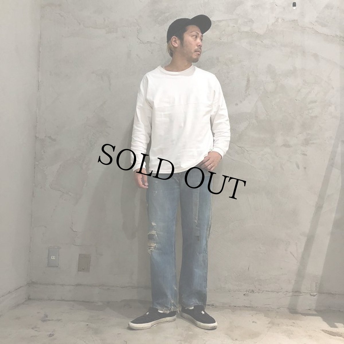 画像6: 40's FOREMOST JCPenney 股リベ革パッチ 5ポケットデニムパンツ W30 (6)