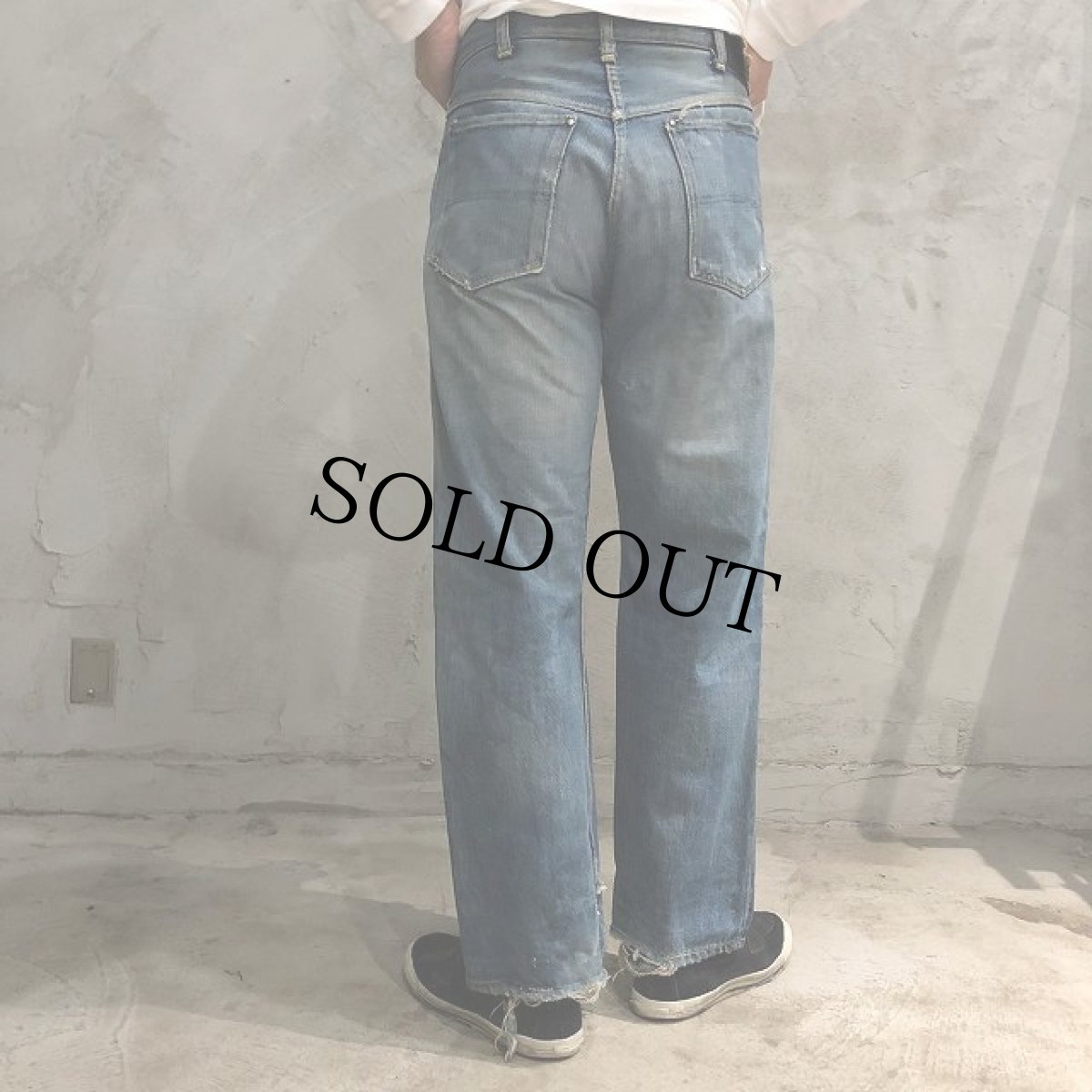 画像4: 40's FOREMOST JCPenney 股リベ 5ポケットデニムパンツ W31 (4)