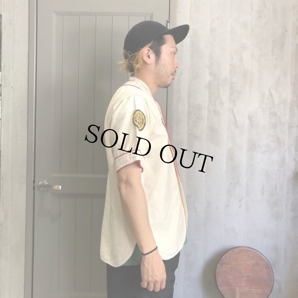 画像4: 40's "EAGLES" Baseball Flannel Shirt (4)