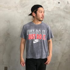 画像1: 90's NIKE 銀タグ "JUST DO IT" 霜降りTシャツ (1)