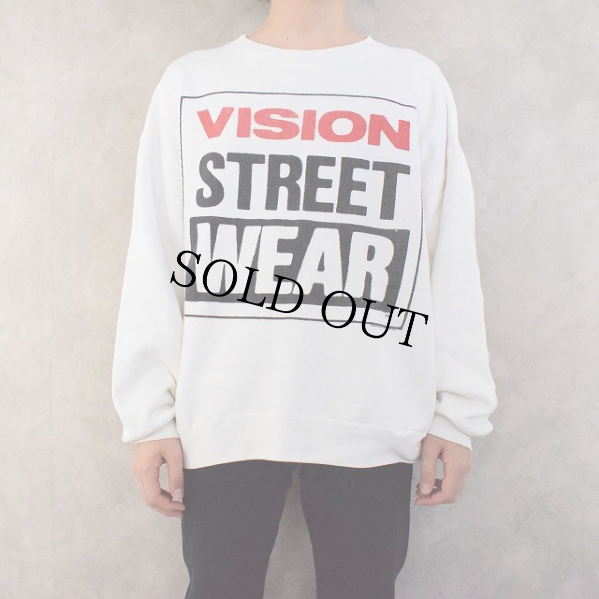 画像2: 80's VISION STREET WEAR スケートブランド ポケ付きスウェット (2)