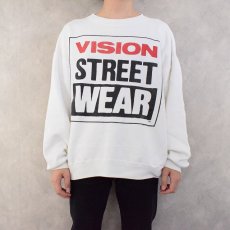 画像2: 80's VISION STREET WEAR スケートブランド ポケ付きスウェット (2)