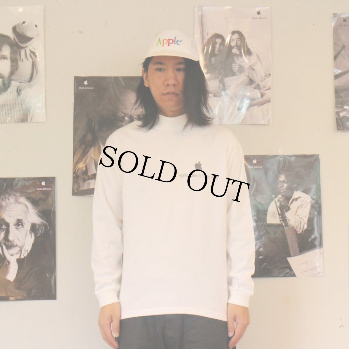 画像3: 1999 Apple "Apple Launch Team" モックネックロンT M (3)