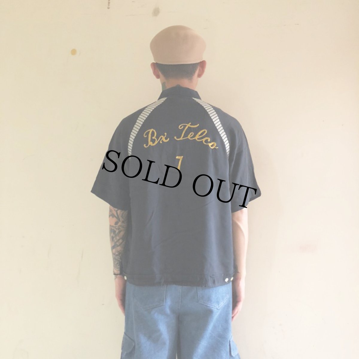 画像3: 60's Dunbrooke チェーン刺繍 Bowling Shirt M (3)