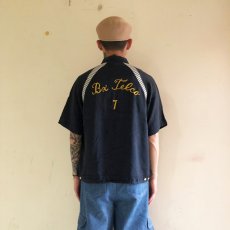 画像3: 60's Dunbrooke チェーン刺繍 Bowling Shirt M (3)