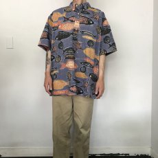 画像5: 90's〜 Reyn Spooner 魚柄 BDプルオーバーアロハシャツ XXL (5)