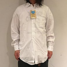 画像2: 60's PILGRIM White Cotton Shirt DEADSTOCK (2)