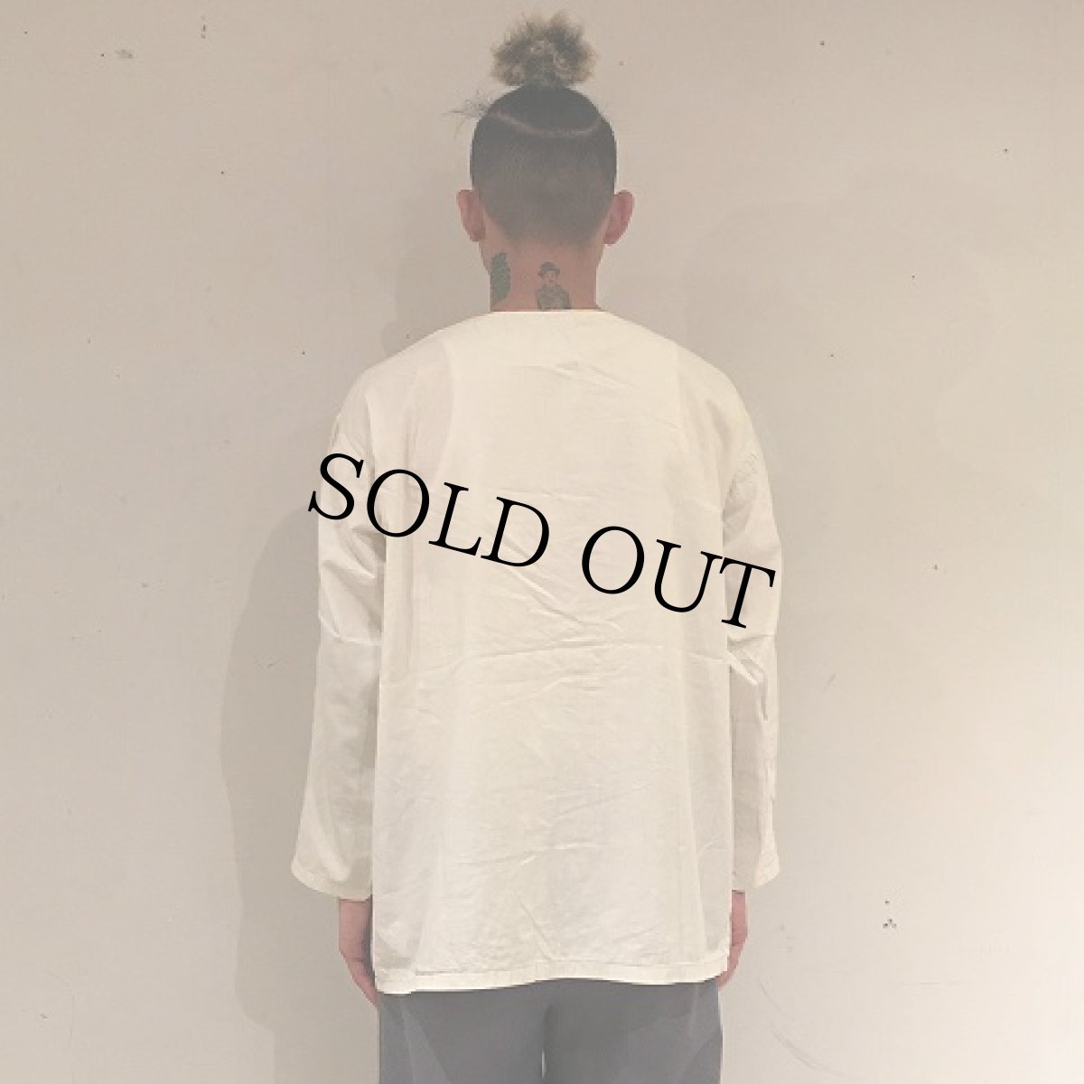 画像4: 30〜40's HALF-MOON BROADCLOTH Cotton Pajamas Shirt (4)