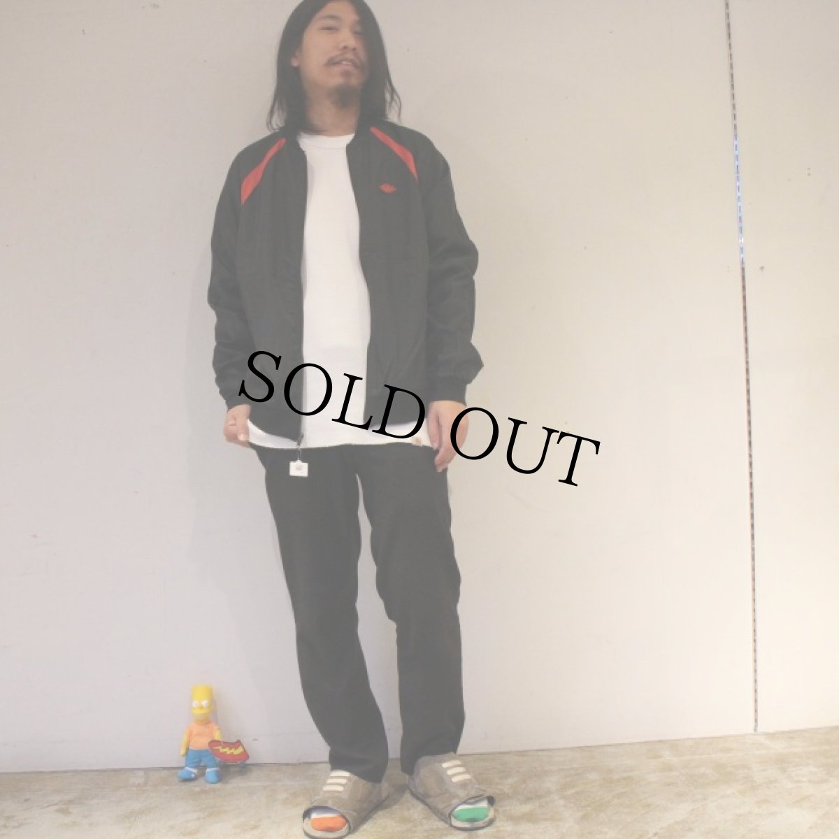 画像2: 80's NIKE 紺タグ "AIRJORDAN" Nylon Jacket L (2)