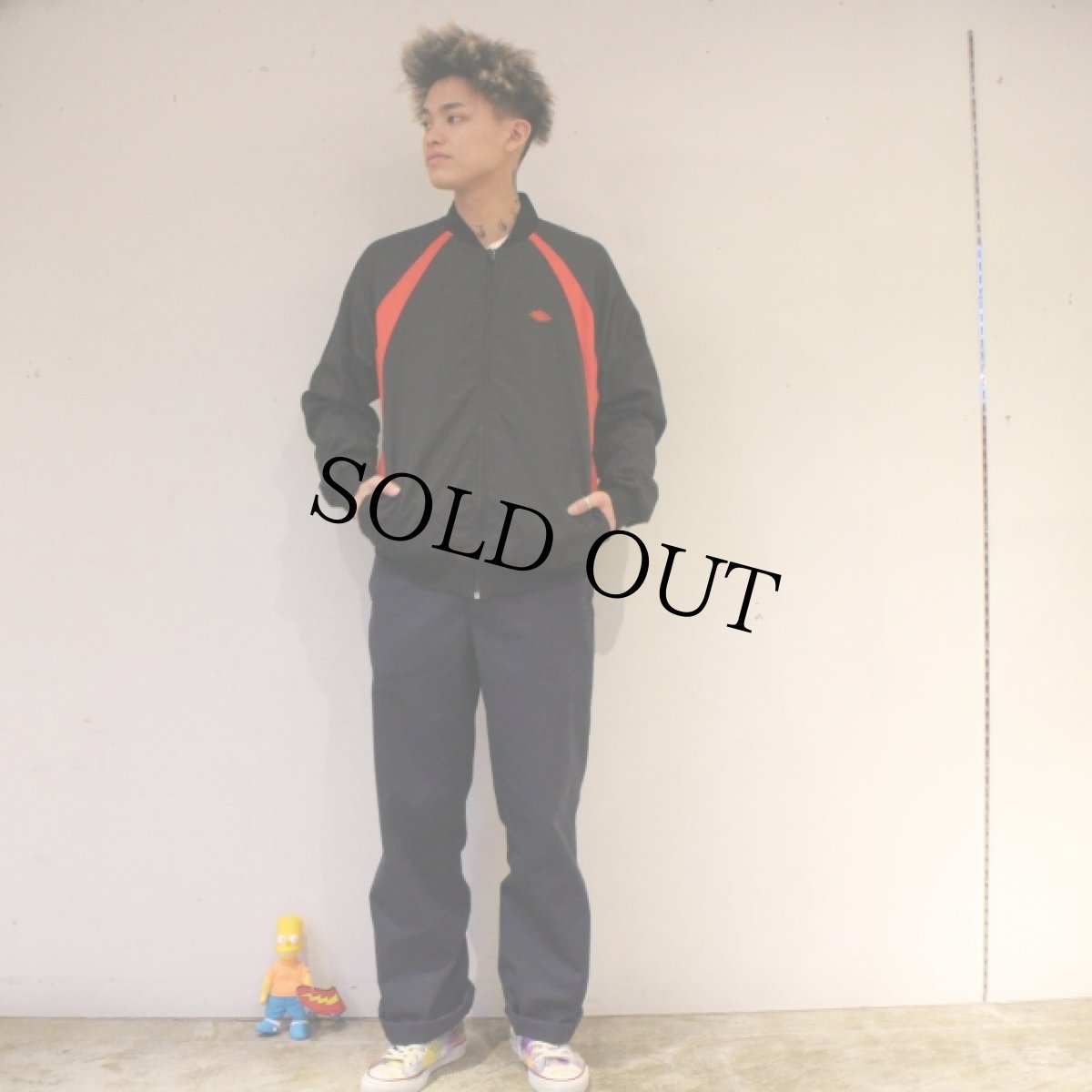 画像2: 80's NIKE 紺タグ "AIRJORDAN" Nylon Jacket L (2)