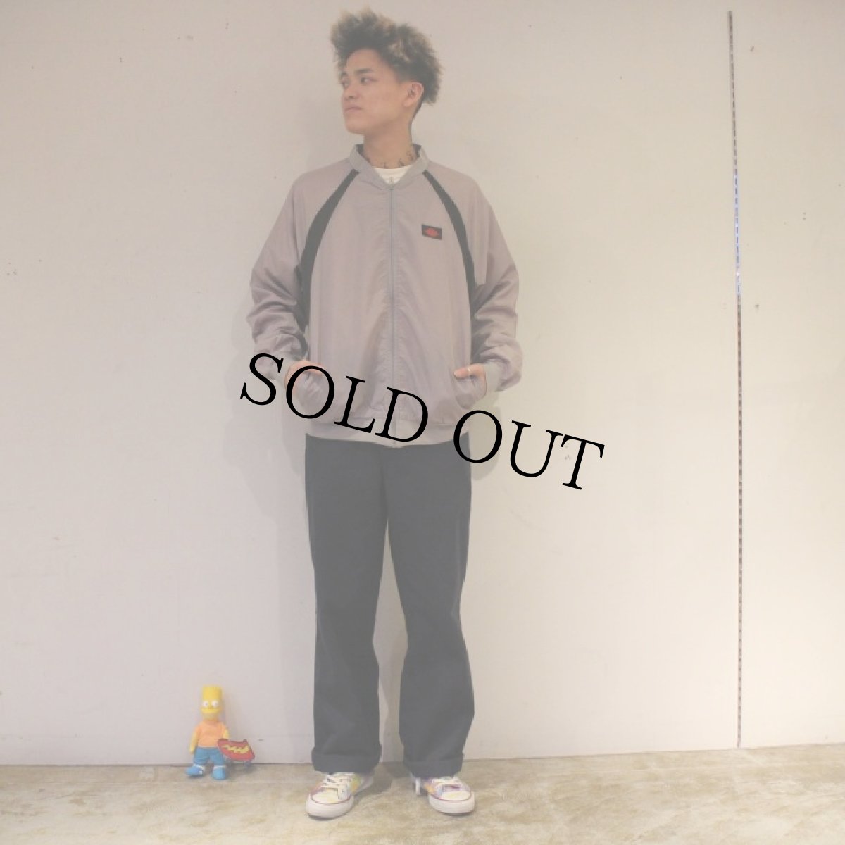 画像2: 80's NIKE 紺タグ "AIRJORDAN" Nylon Jacket L (2)