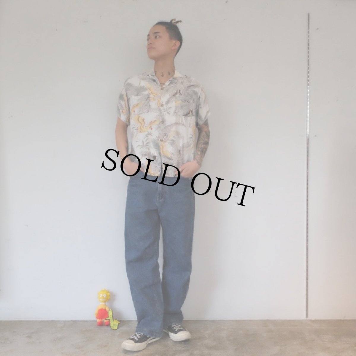 画像2: 50's PILGRIM レーヨンアロハシャツ (2)