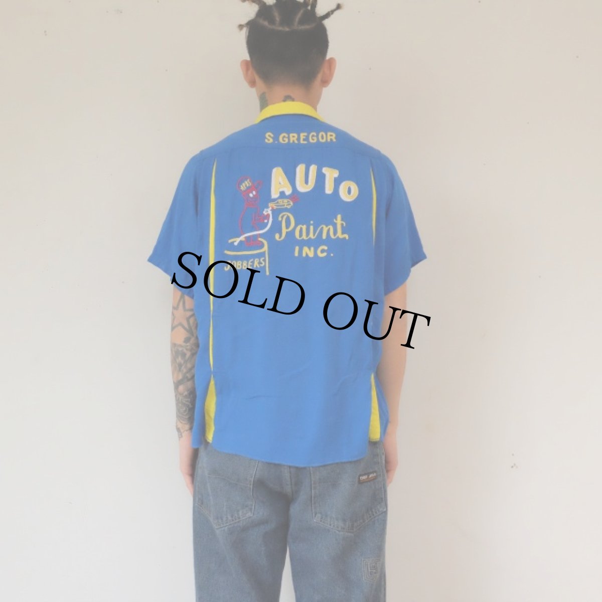 画像6: 60's King Louie チェーンステッチ ボーリングシャツ (6)