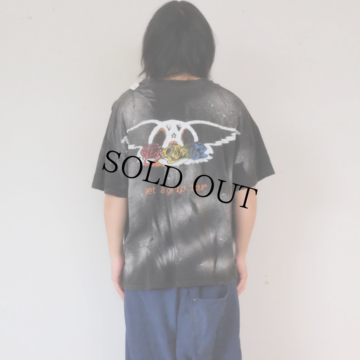 画像6: 90's AEROSMITH "get a grip tour" バンドツアー手刷りTシャツ M〜L位 (6)