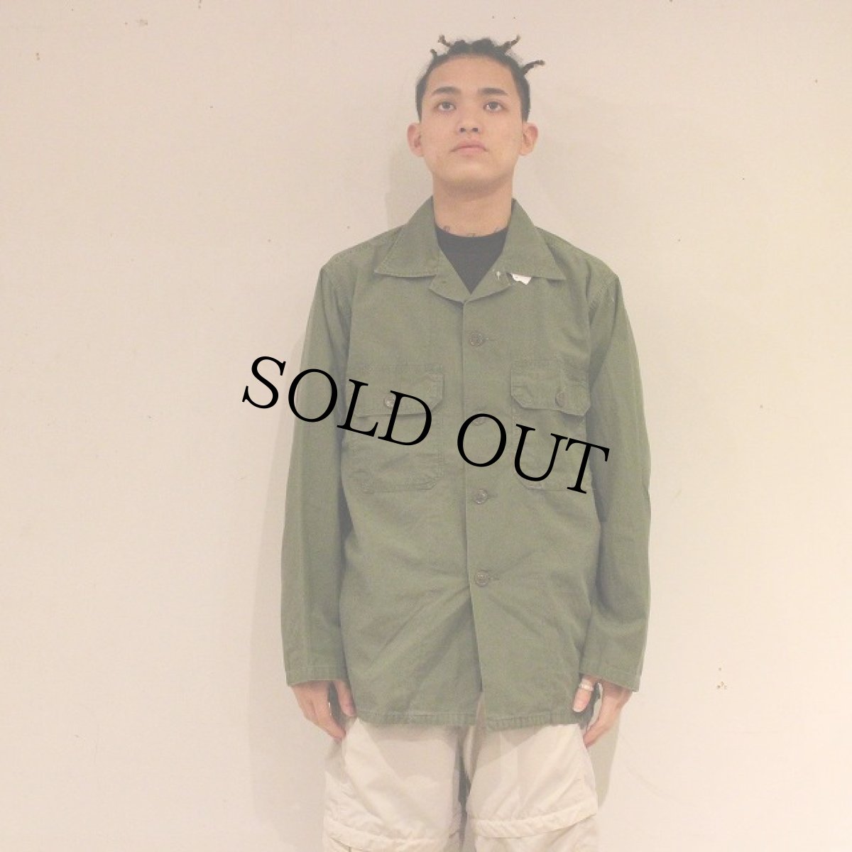 画像4: 60's U.S.ARMY Poplin Utility Shirt 2nd (4)