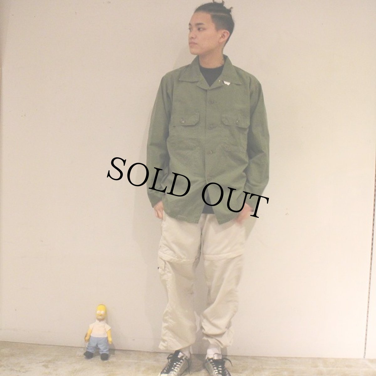 画像7: 60's U.S.ARMY Poplin Utility Shirt 2nd (7)