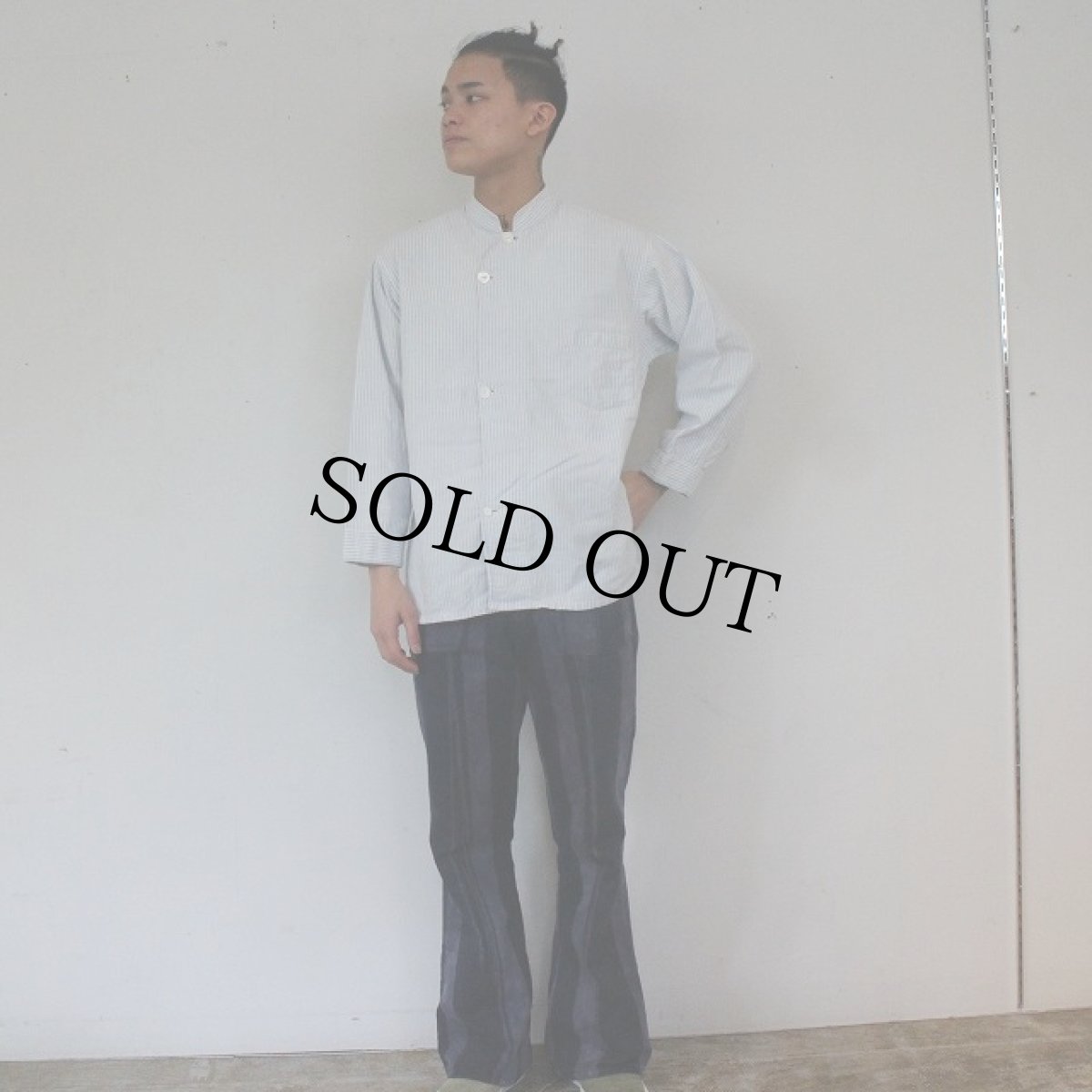画像5: 30〜40's Glover's BRIGHTON CARLSBAD Stripe Cotton Pajamas Shirt (5)